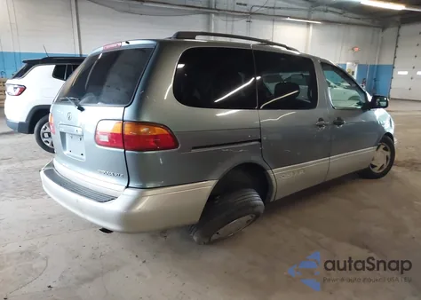 2000 Toyota Sienna Xle z USA, uszkodzony, nr VIN 4T3ZF13CXYU299988